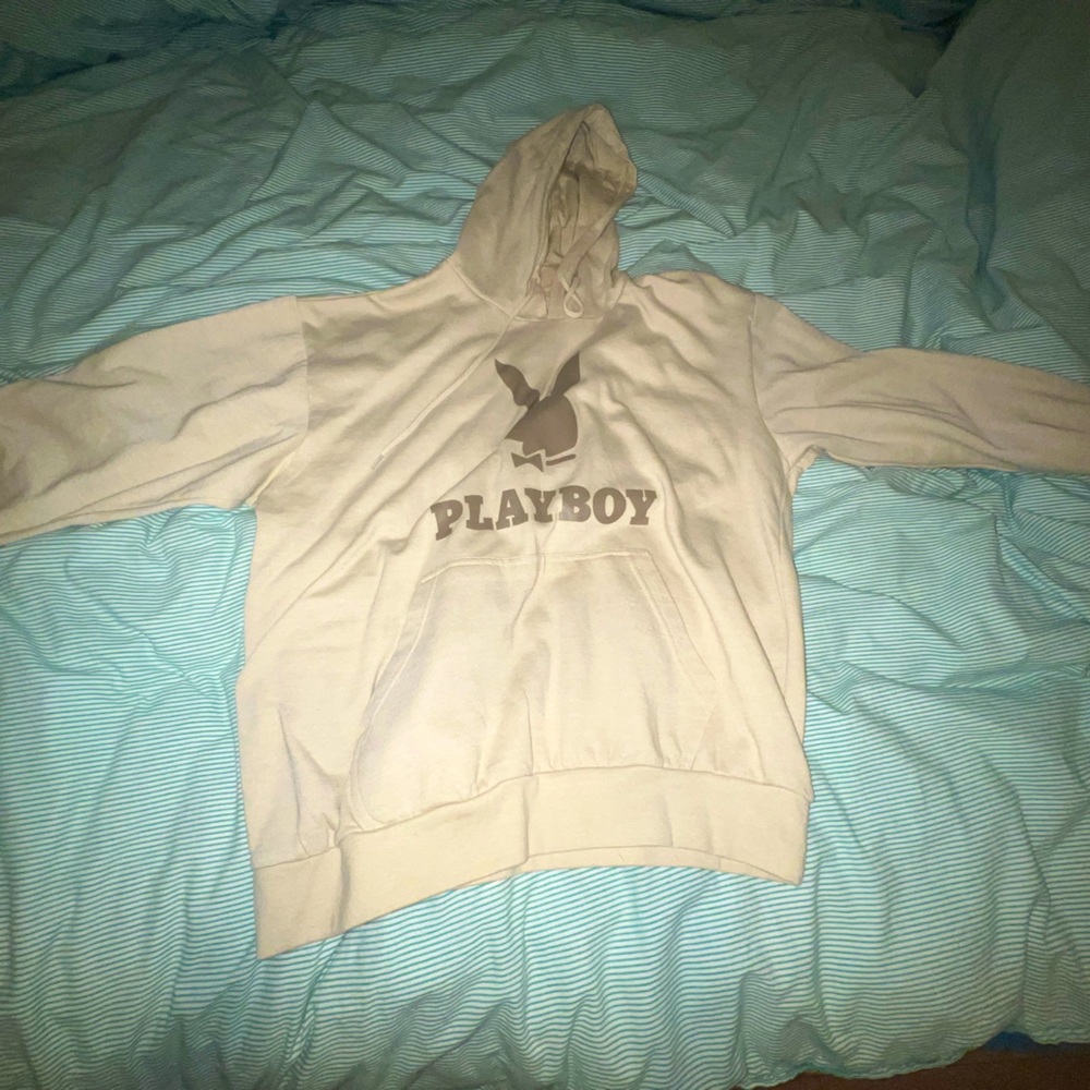 PLAYBOY Creme Hoodie